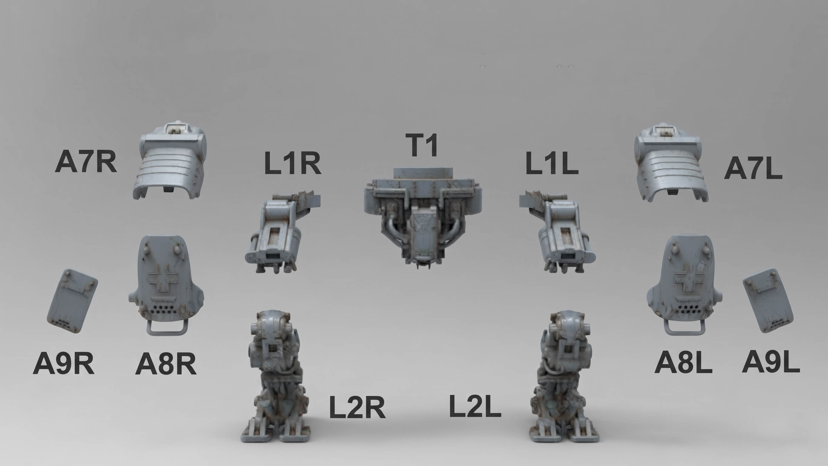 Zitadelle Wolfenstein Robot 3D Print Model 3D Model