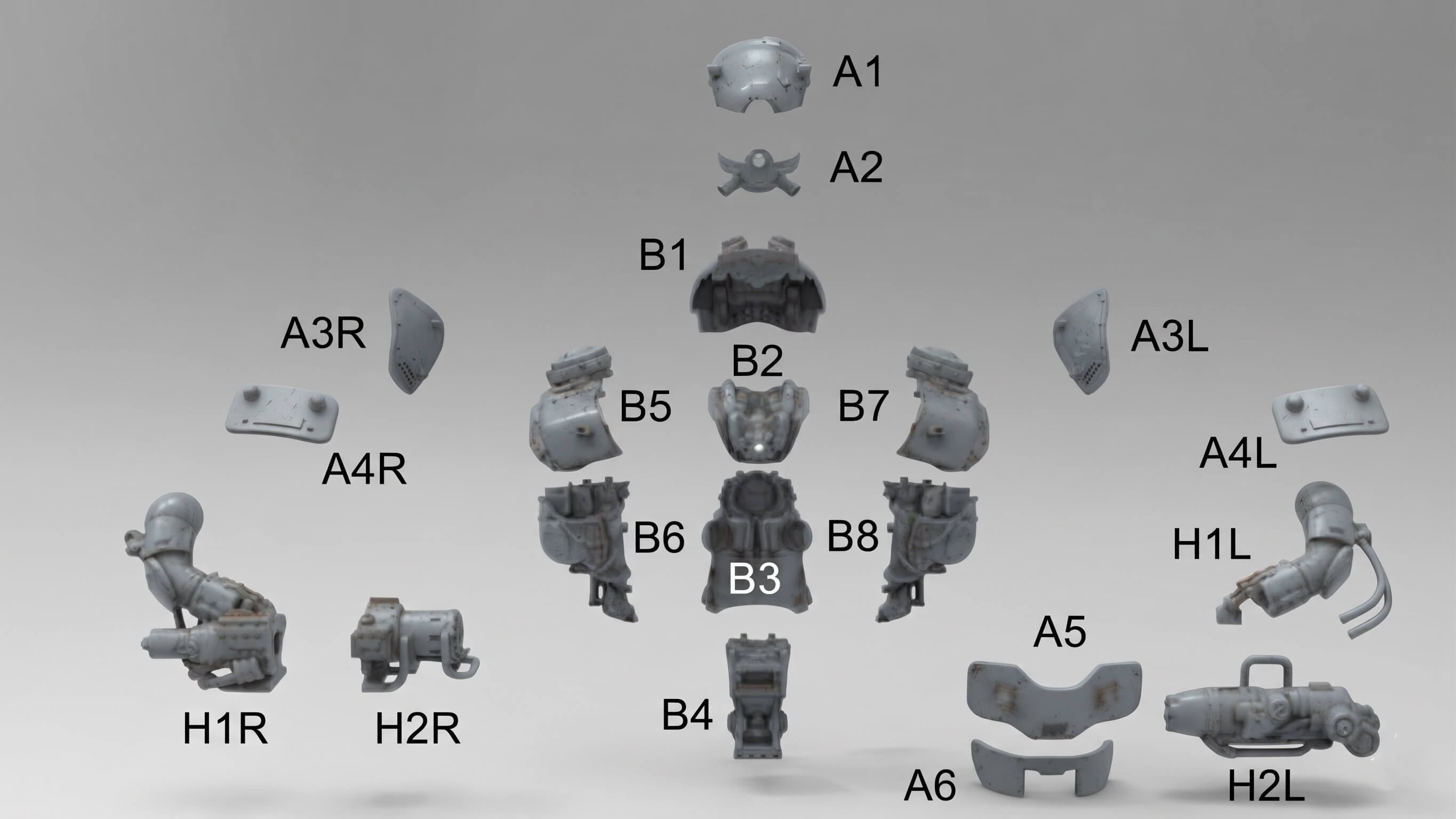 Zitadelle Wolfenstein Robot 3D Print Model 3D Model