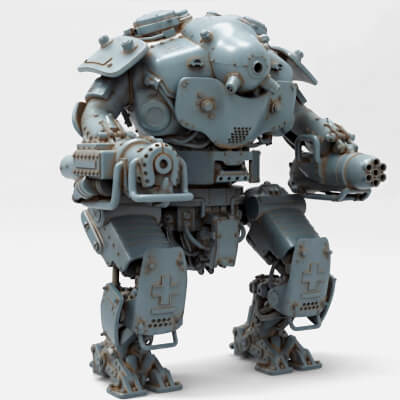 Zitadelle Wolfenstein Robot 3D Print Model