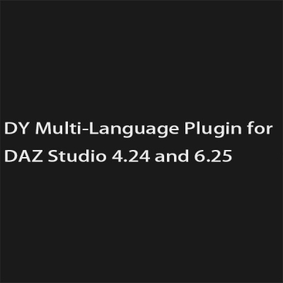 DY Multi-Language Plugin for DAZ Studio 4.24 and 6.25