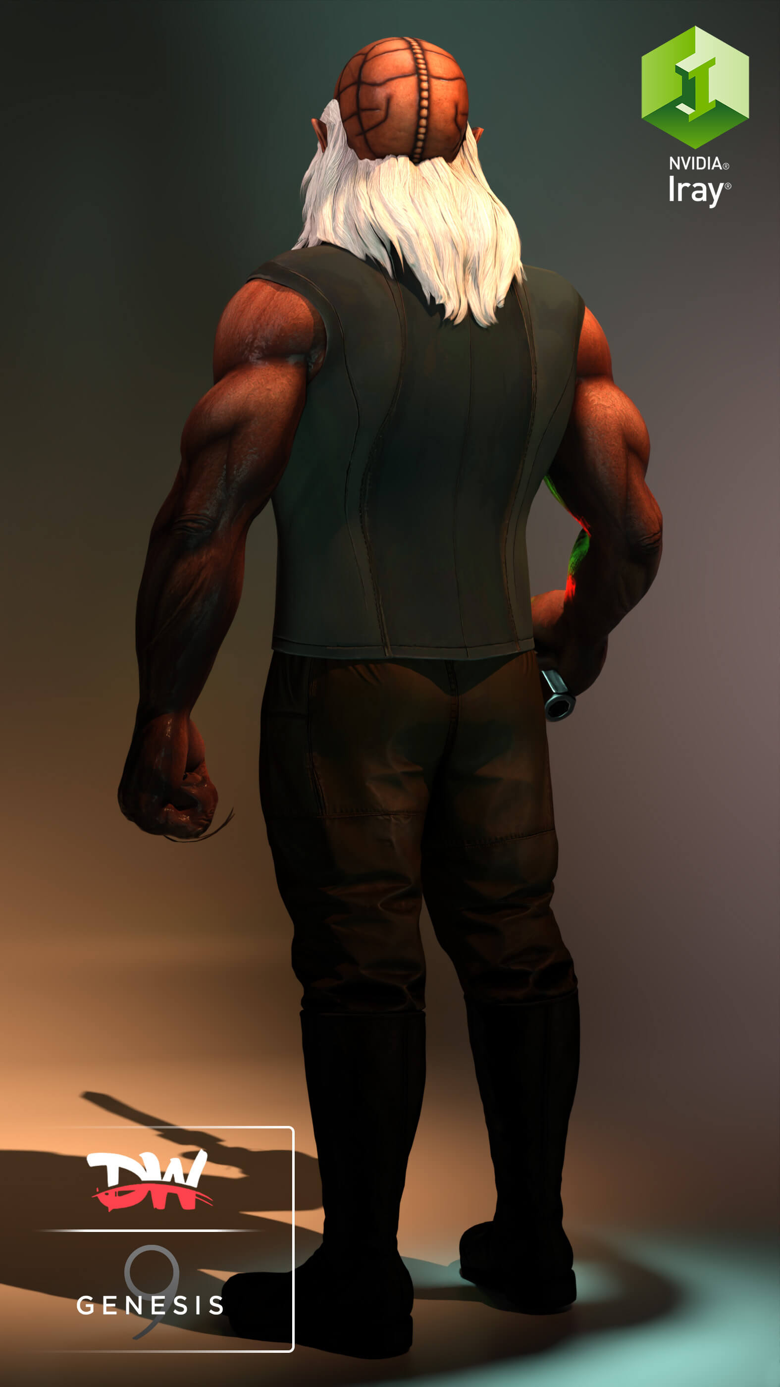 Star Trek TNG Antican Alien Genesis 9 Daz Content
