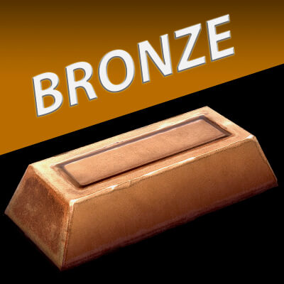 Bronze Ingot Metal Bar Industrial Craft Forge Resource