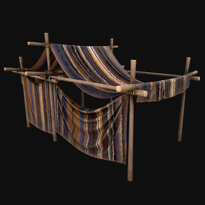 Large Nomad Tent Medieval Trader Bazaar Stand Stall Shop