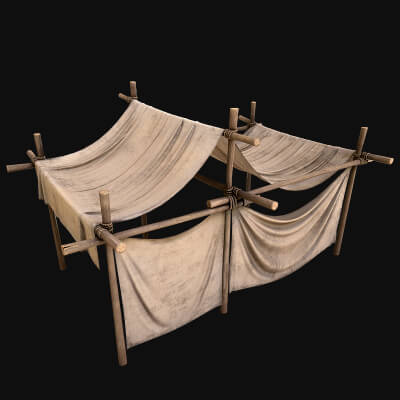Market Stall Medieval Tent Cotton Fair Trader Bazaar