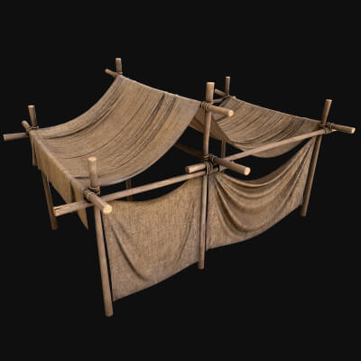 Medieval Market Stall Bazaar Merchant Tent Stand