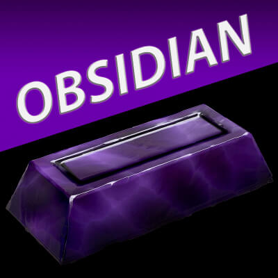 Obsidian Ingot Bar Industrial Craft Forge Fantasy Resource