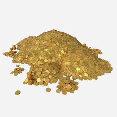 Pile of Gold Coin Pack Golden Coins Treasure Set