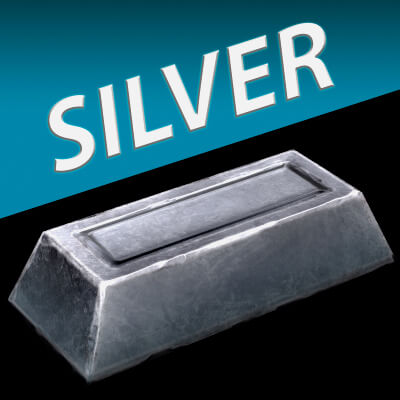 Silver Ingot Bar Industrial Craft Forge Resource