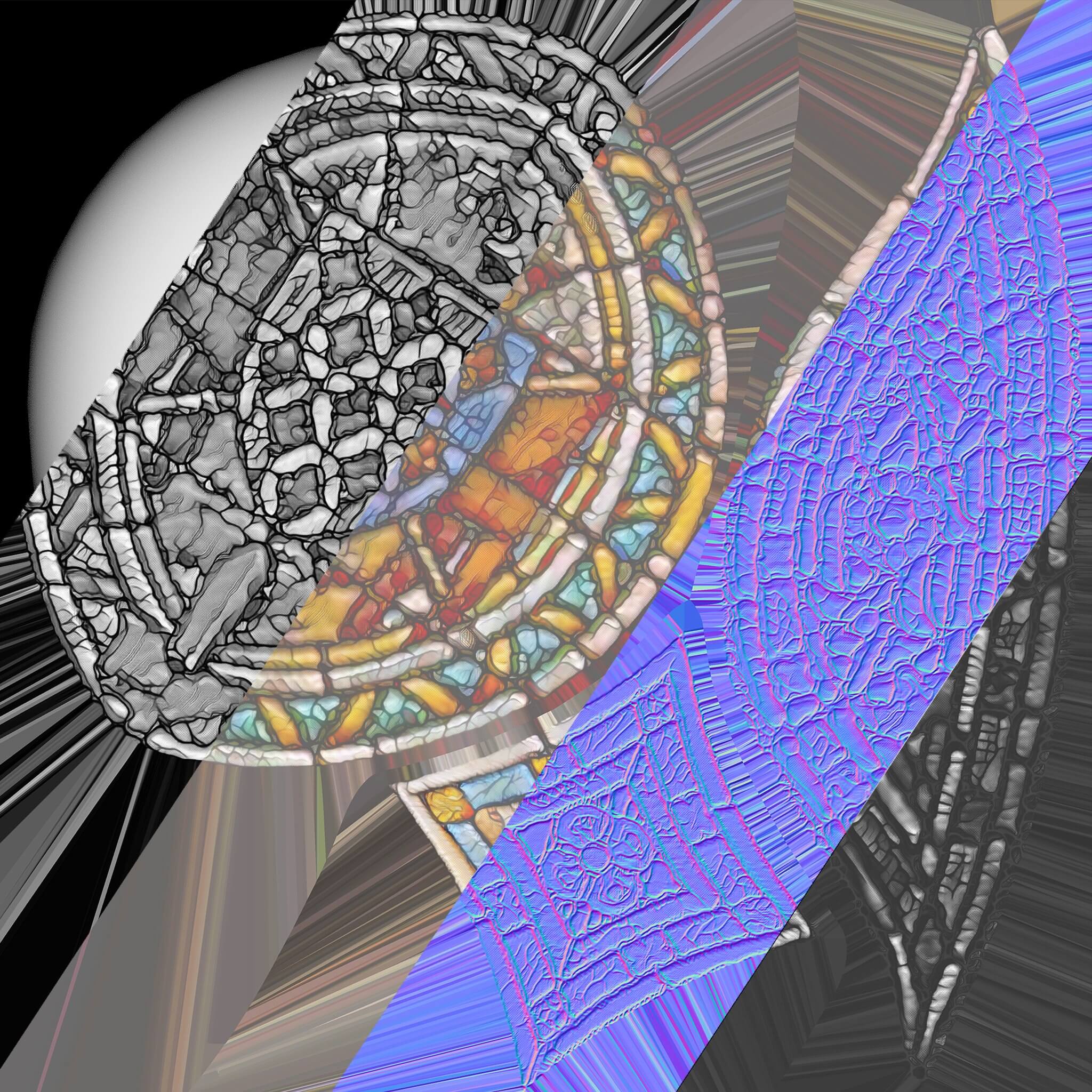 Stained Glass Window Church Medieval Temple 3D Model