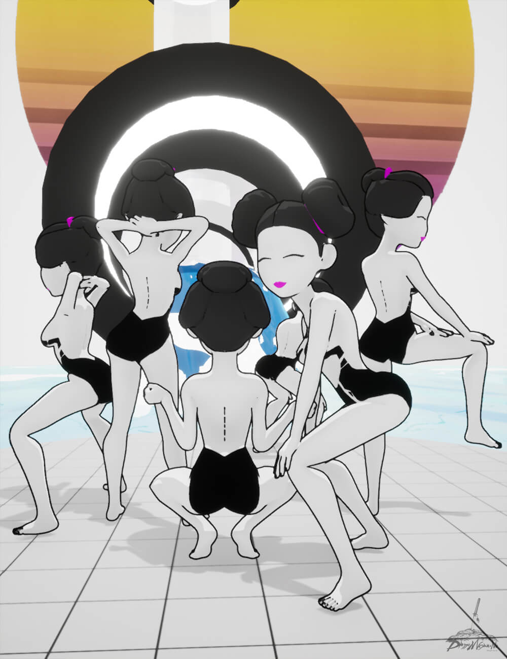 Shake It Twerking Poses and Animations for G9 - Part 2 3D Render, Digital Artwork by dieggomasamune