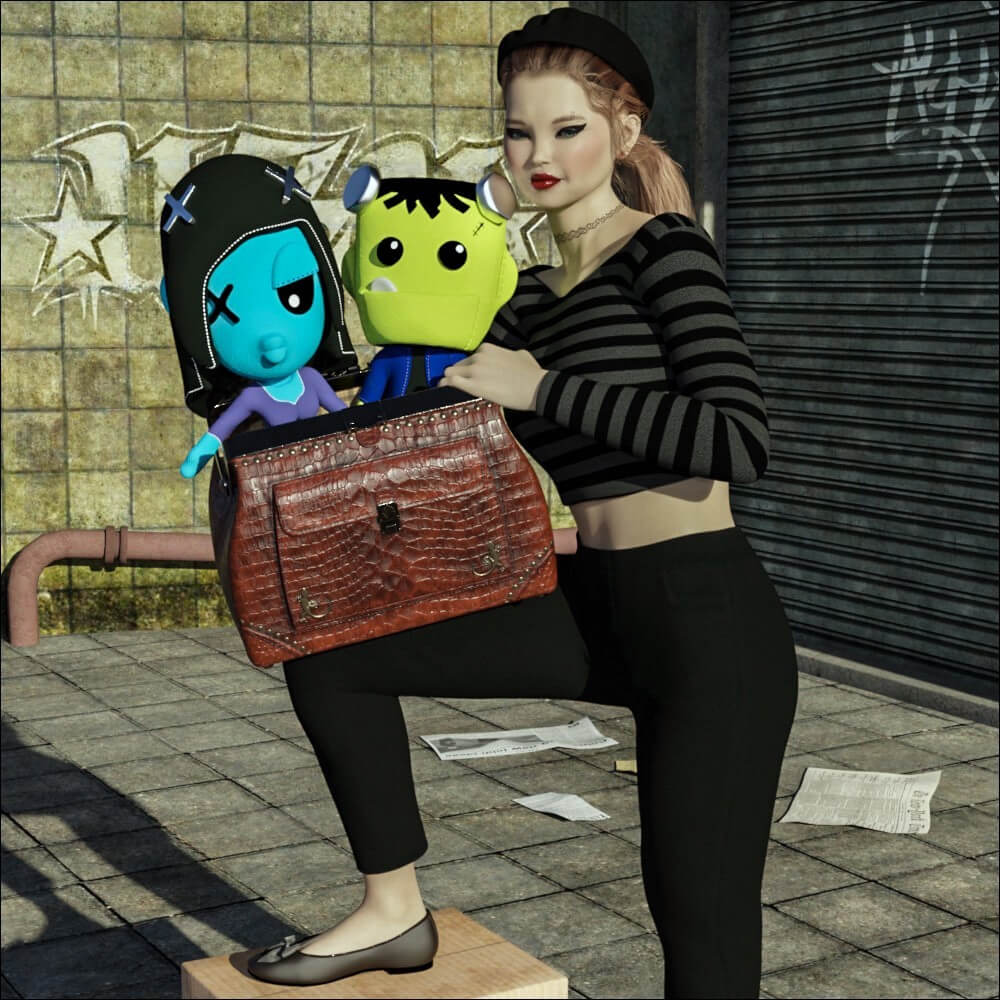The Monster Bride Plushie Toy for DAZ Studio Daz Content
