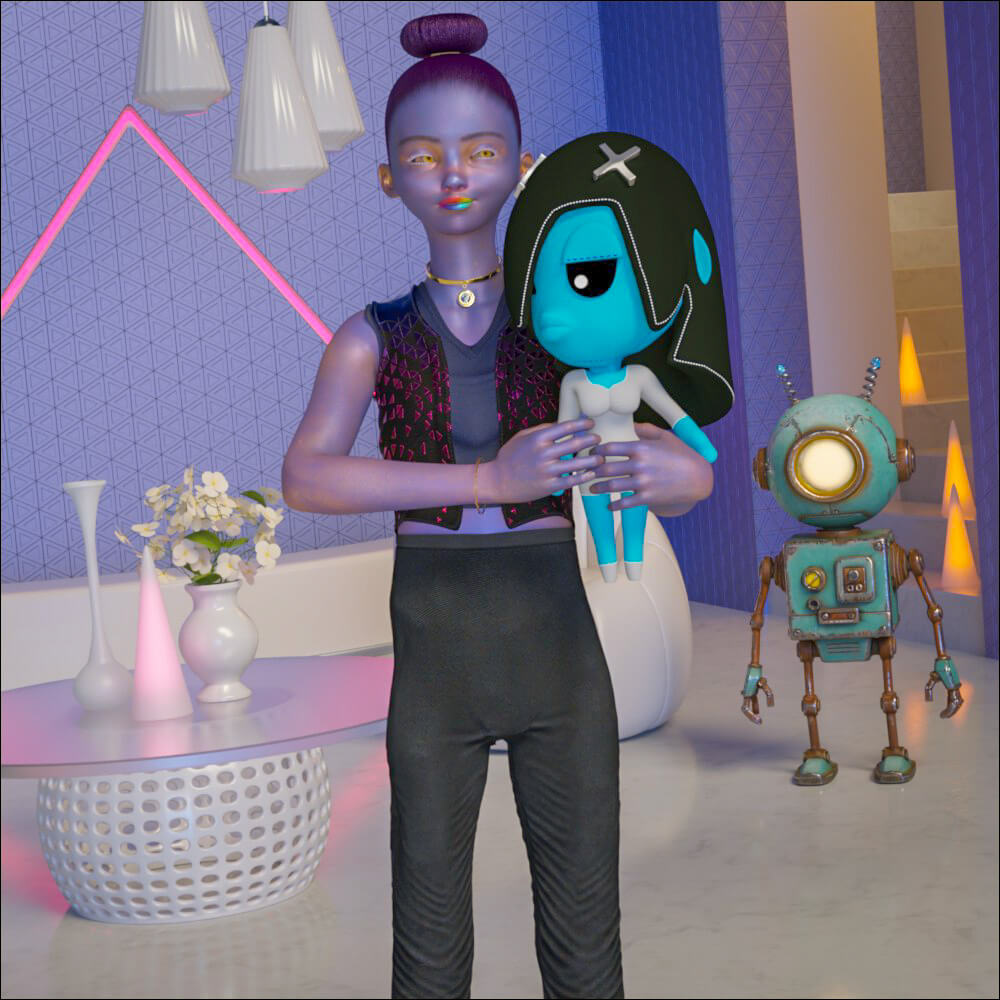 The Monster Bride Plushie Toy for DAZ Studio Daz Content