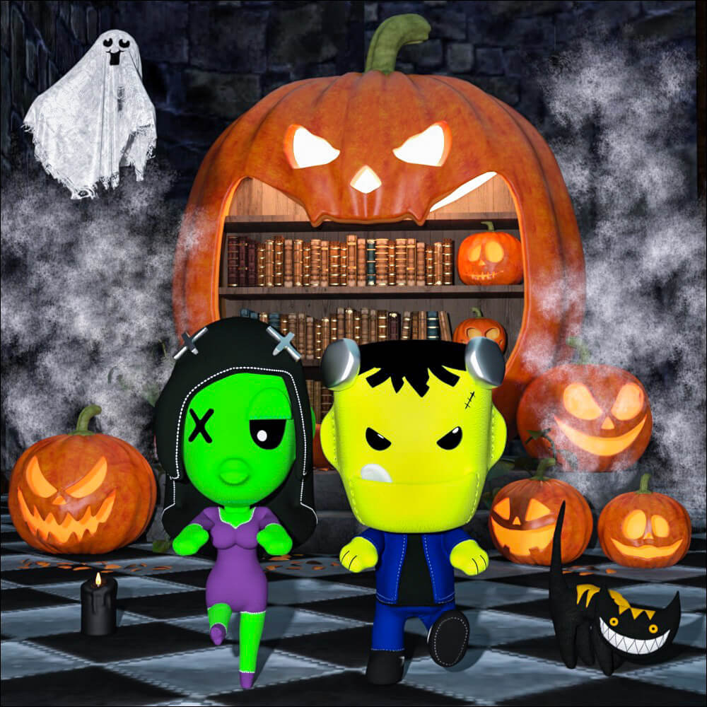 The Monster Bride Plushie Toy for DAZ Studio Daz Content