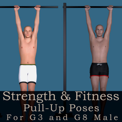 Strength and Fitness: Pull-Up Poses for G3 and G8 Male