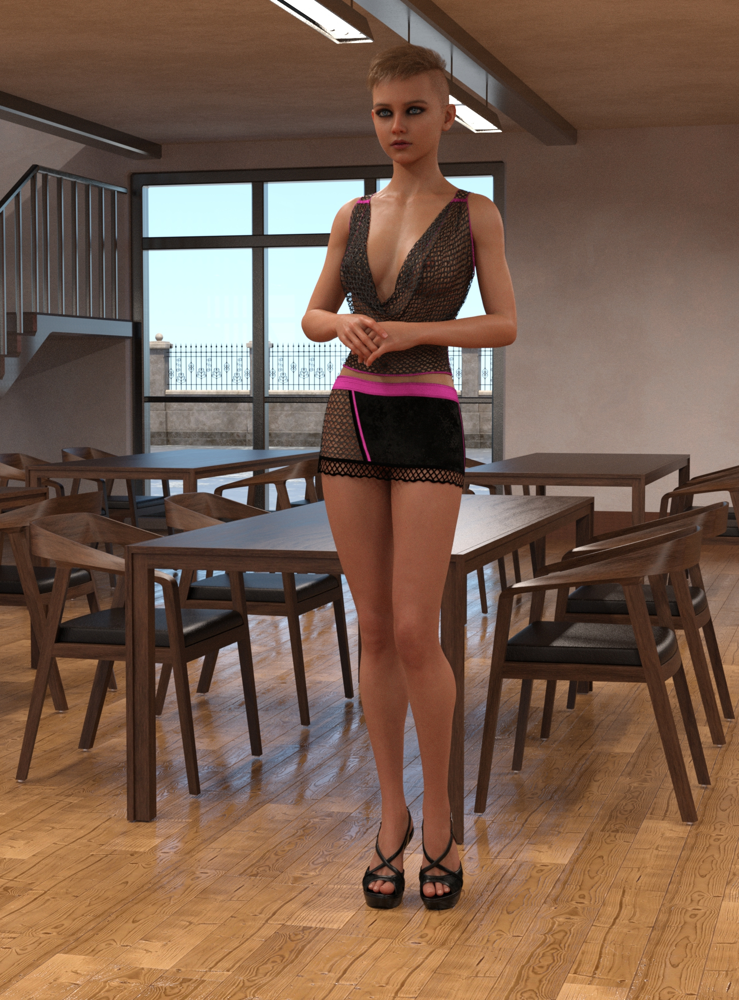 Str8 Aire Iray Default Max No Prompts vs Iray Comparison 3D Render, Digital Artwork by dirtrider00