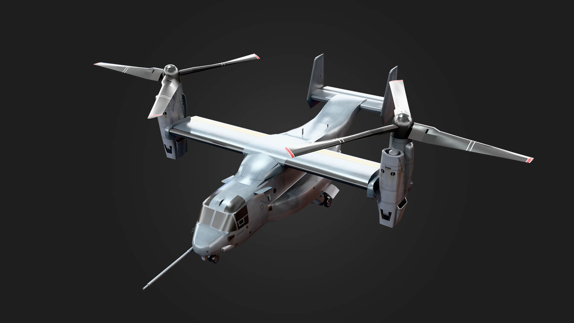 Bell Boeing V-22 Osprey Military Helicopter Helicopter 3D Model Aviati 3D Model
