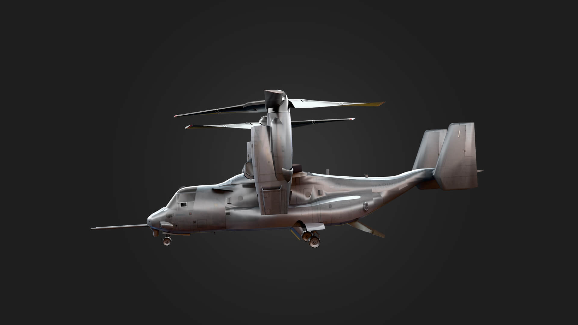 Bell Boeing V-22 Osprey Military Helicopter Helicopter 3D Model Aviati 3D Model