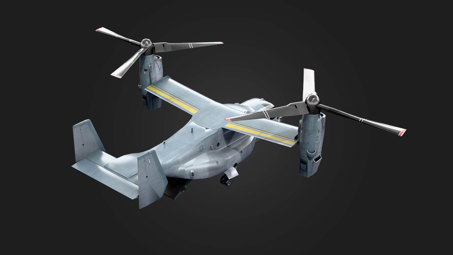 Bell Boeing V-22 Osprey Military Helicopter Helicopter 3D Model Aviati 3D Model