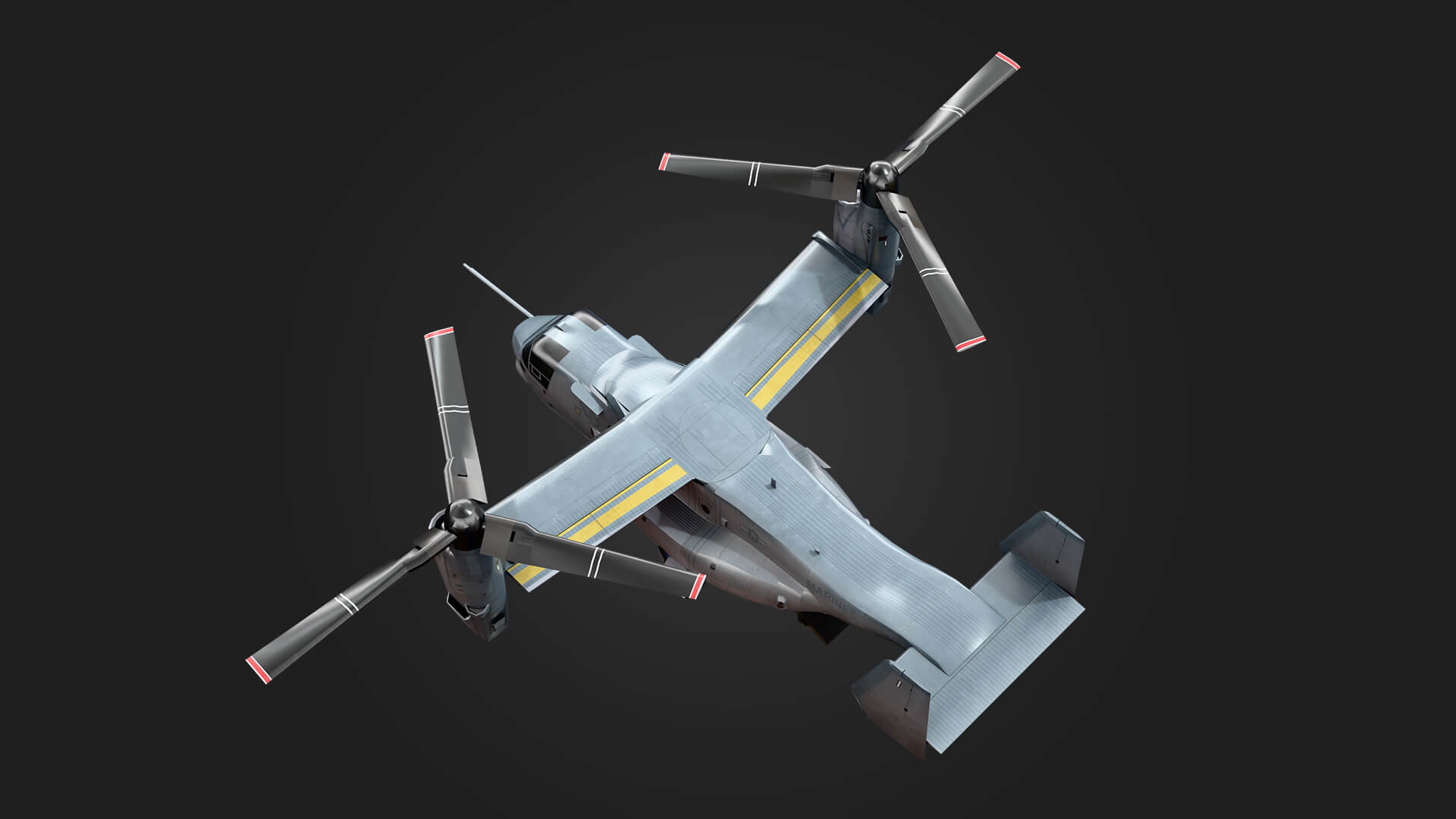 Bell Boeing V-22 Osprey Military Helicopter Helicopter 3D Model Aviati 3D Model
