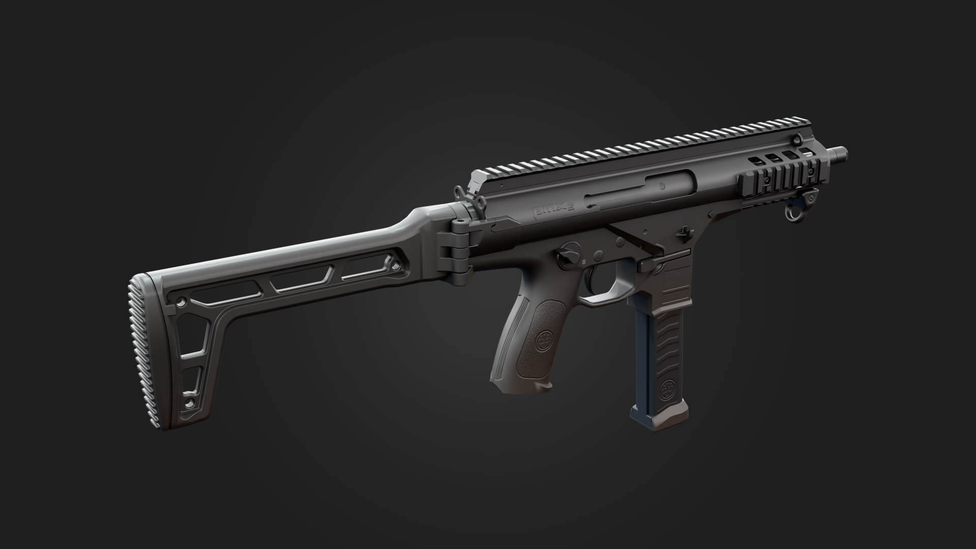 Beretta Pmx Submachine Gun 3D Model Game Ready Weapon 3D Model