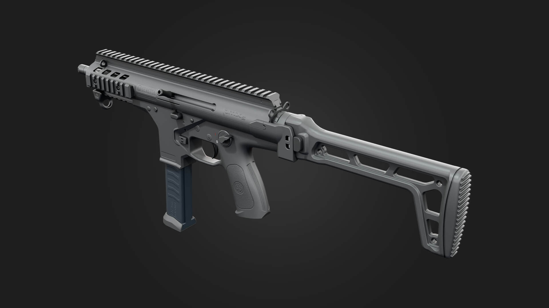 Beretta Pmx Submachine Gun 3D Model Game Ready Weapon 3D Model