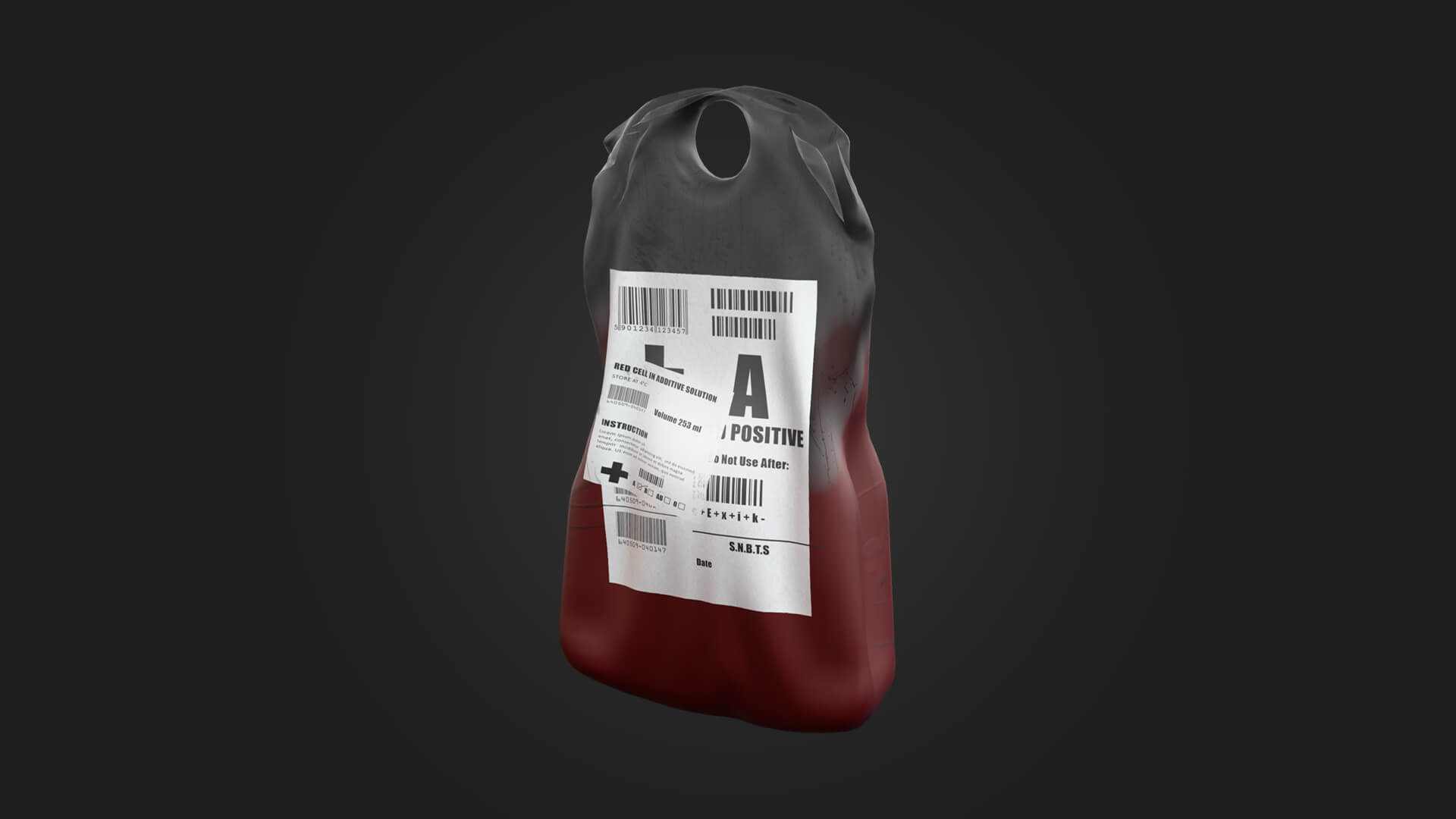 Blood Bag 3D Model Game Ready Prop 3D Model