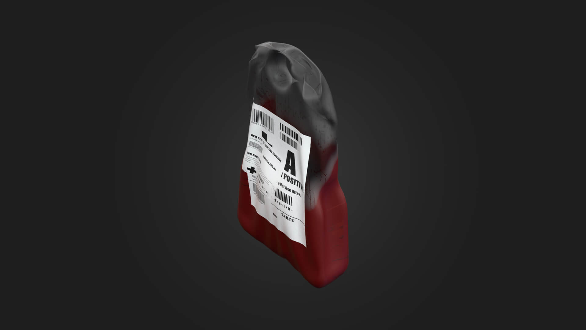 Blood Bag 3D Model Game Ready Prop 3D Model