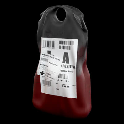 Blood Bag 3D Model Game Ready Prop