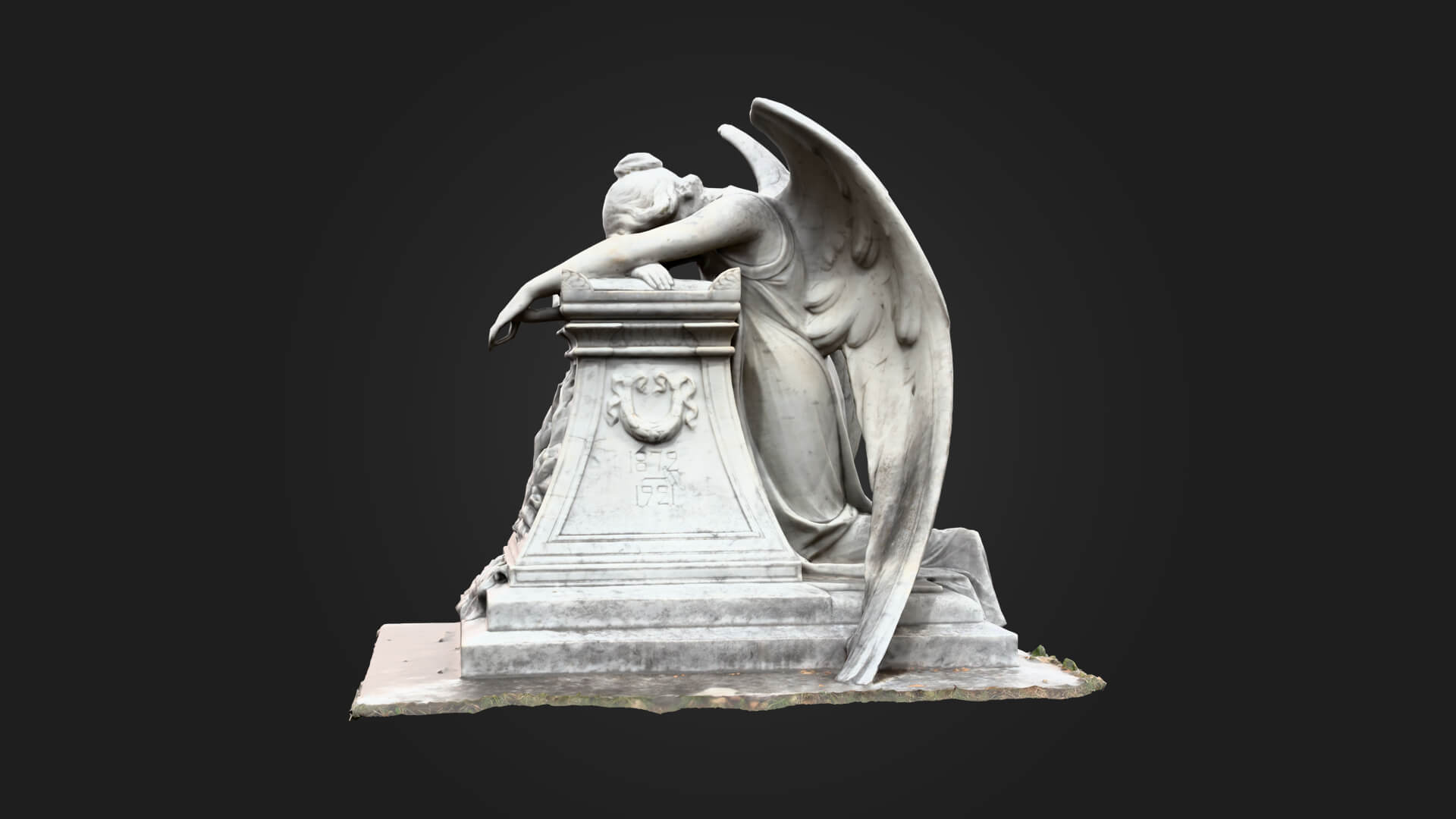 Cemetery Statue 3D Model - Sculpture Monument and Game Asse 3D Model