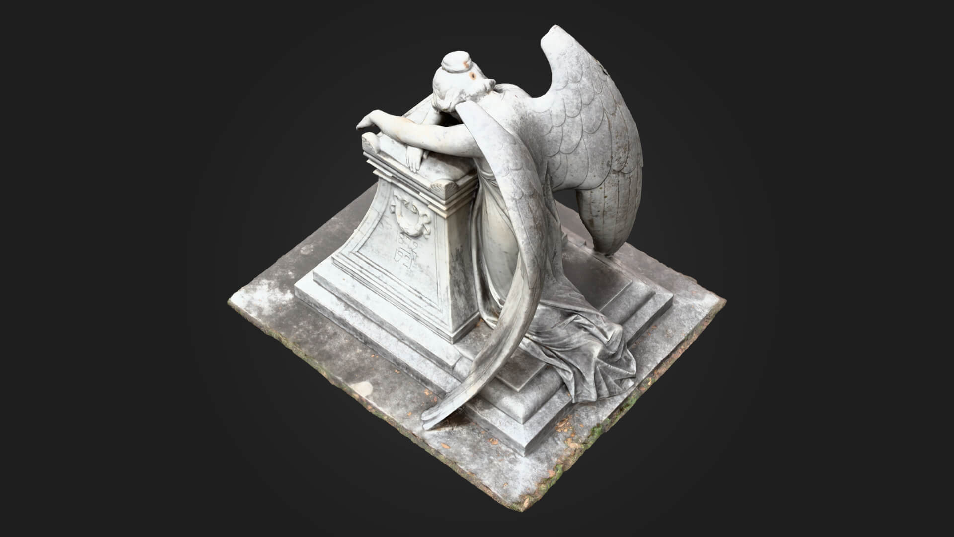 Cemetery Statue 3D Model - Sculpture Monument and Game Asse 3D Model