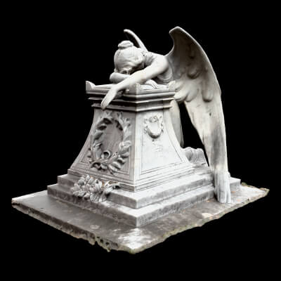 Cemetery Statue 3D Model - Sculpture, Monument and Game Asse