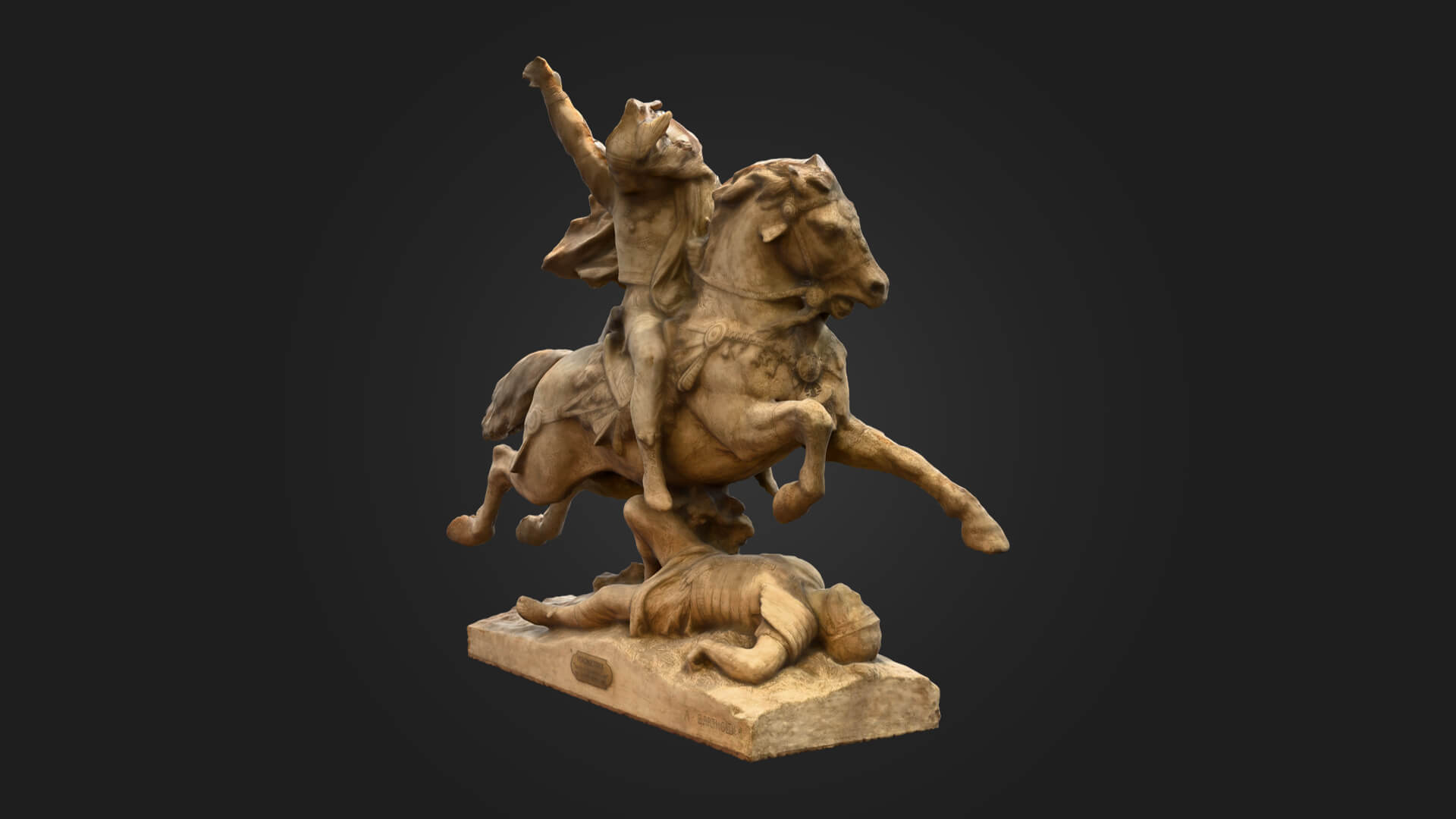 Equestrian Statue of Vercingetorix 3D Model