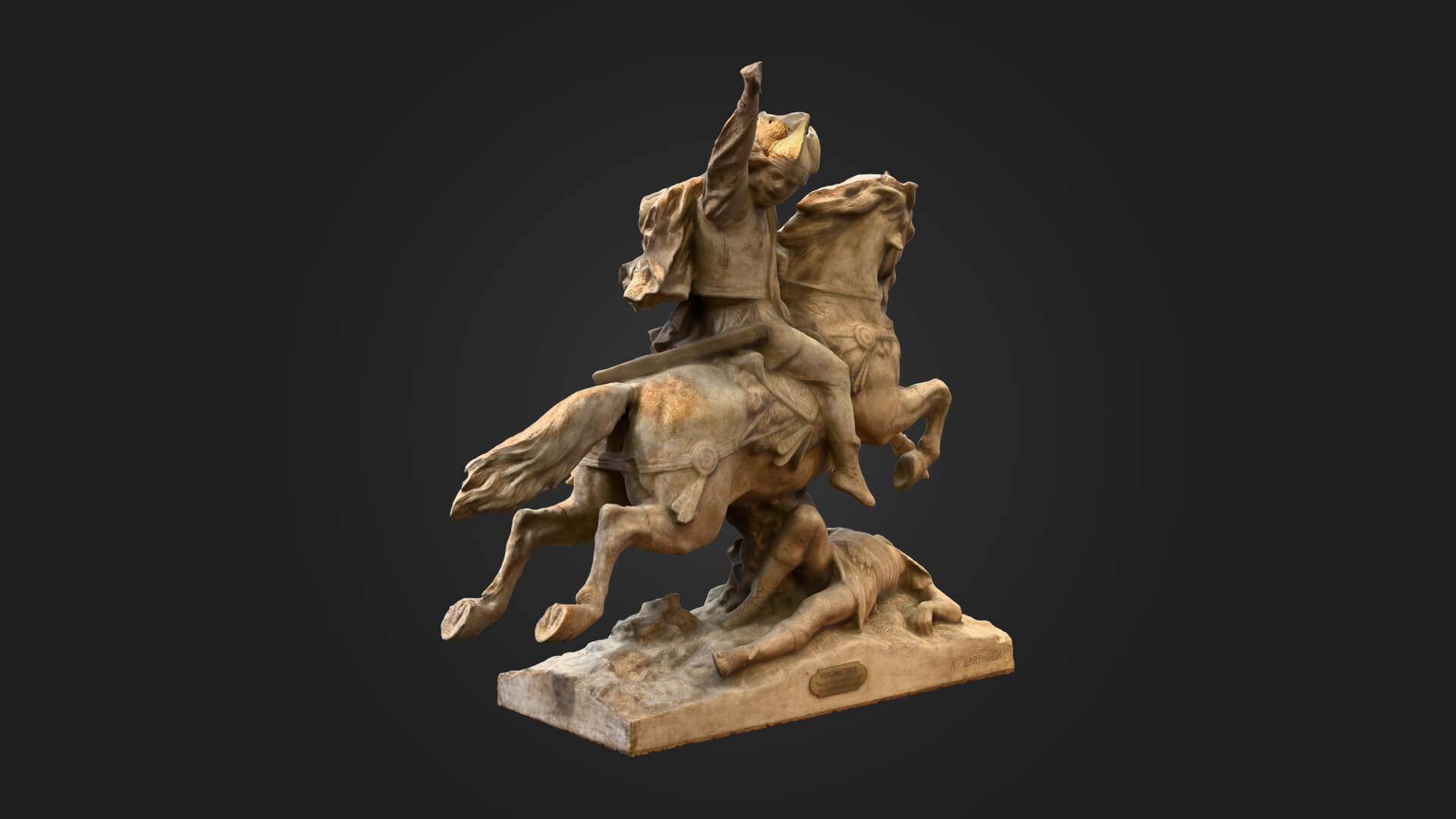 Equestrian Statue of Vercingetorix 3D Model