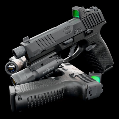 FN509 Pistol Handgun 3D Model Game Ready Weapon