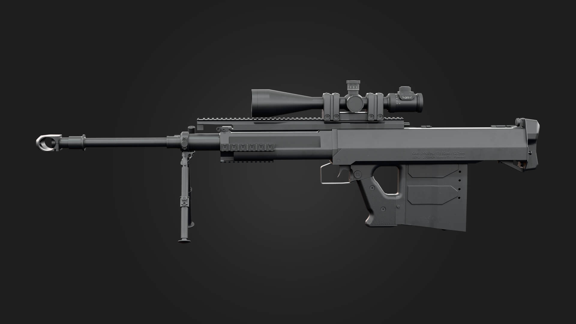 GM6 Lynx Anti-Materiel Sniper Rifle 3D Model 3D Model
