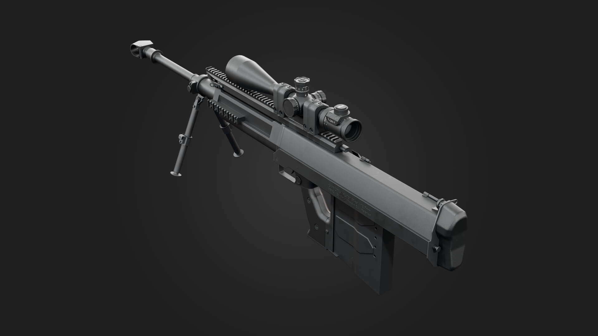 GM6 Lynx Anti-Materiel Sniper Rifle 3D Model 3D Model
