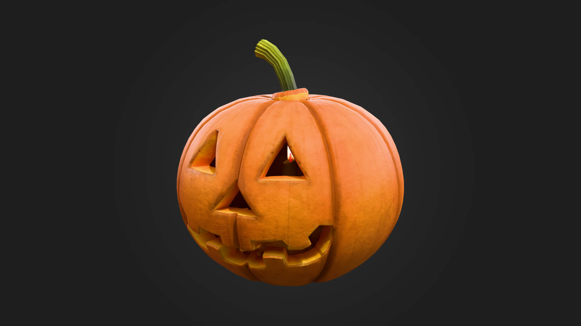 Halloween Pumpkin 3D Model Halloween and Horror Game Asset 3D Model