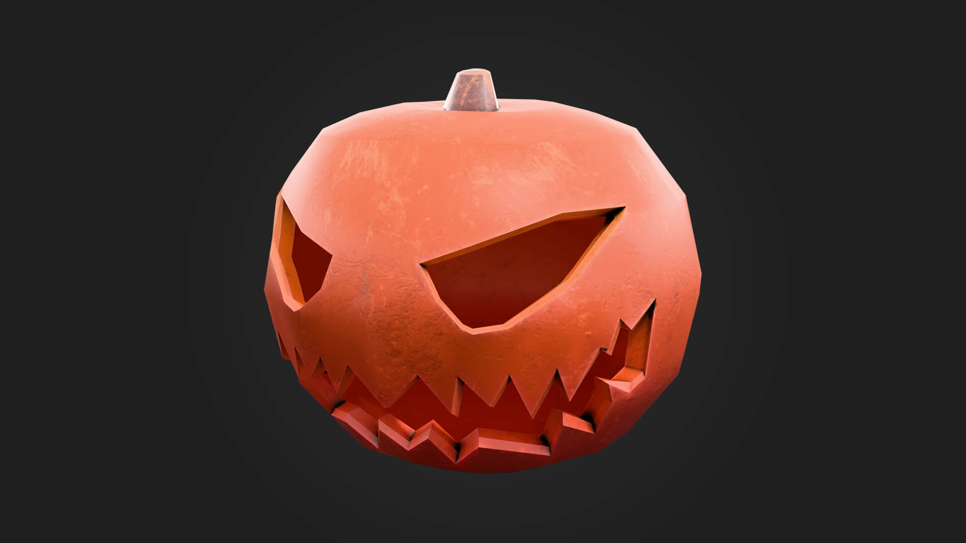 Jack o Lantern 3D Model - Halloween and Horror Game Asset 3D Model