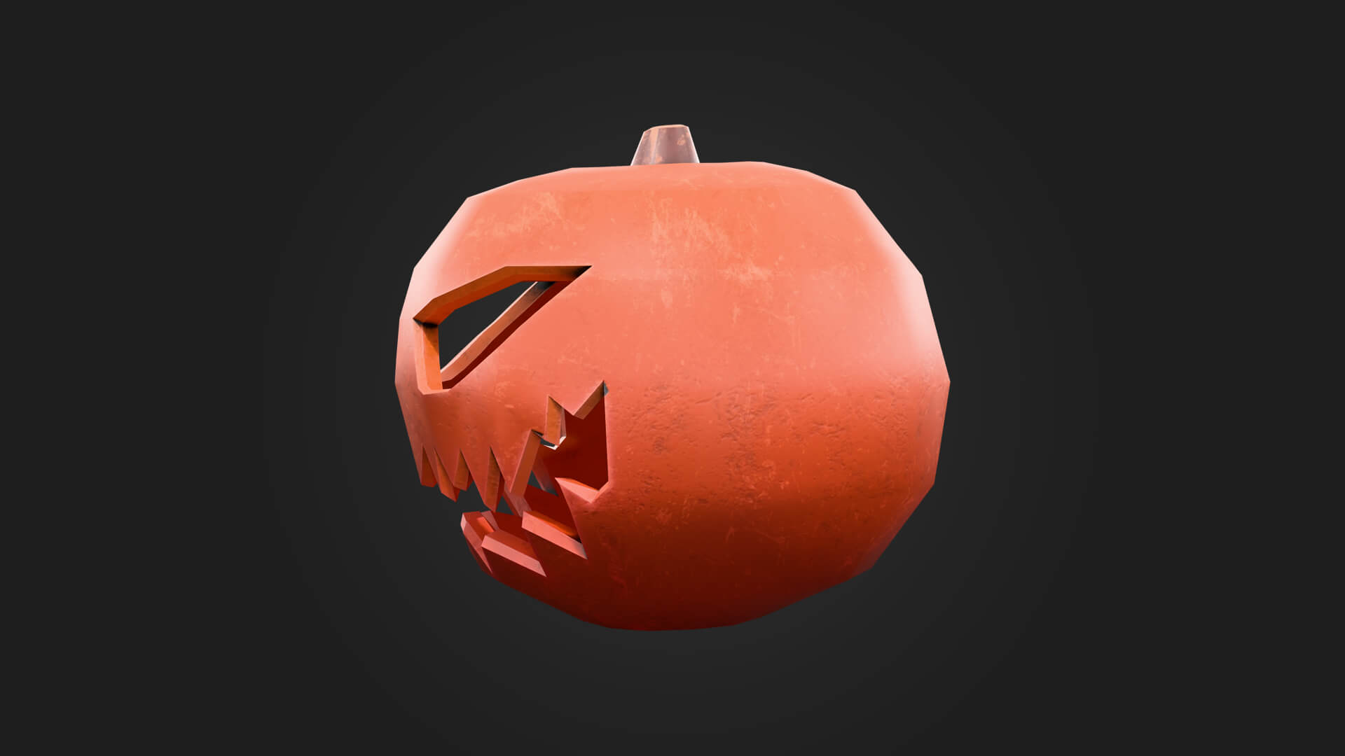 Jack o Lantern 3D Model - Halloween and Horror Game Asset 3D Model