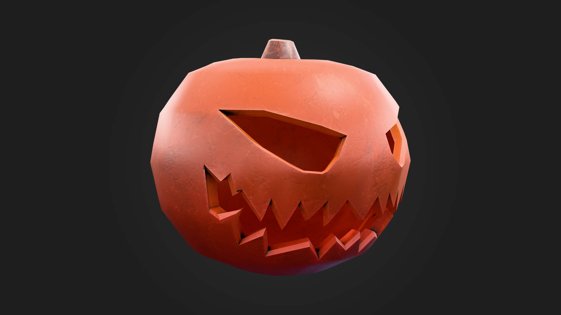 Jack o Lantern 3D Model - Halloween and Horror Game Asset 3D Model