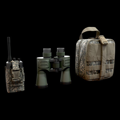 Military Accessory Military 3D Model Game Ready Prop