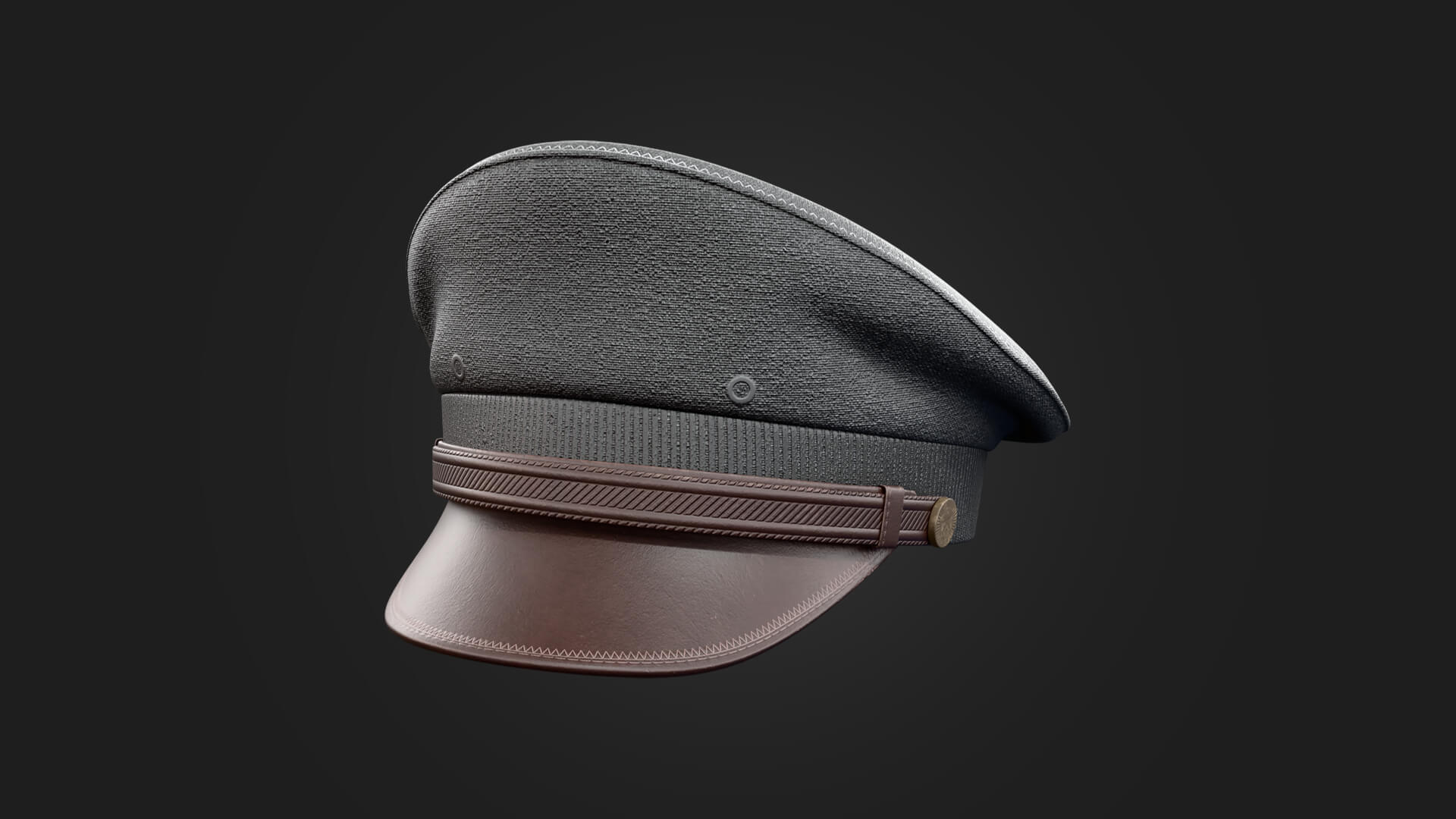 Military Hat Military 3D Model Game Ready Prop 3D Model