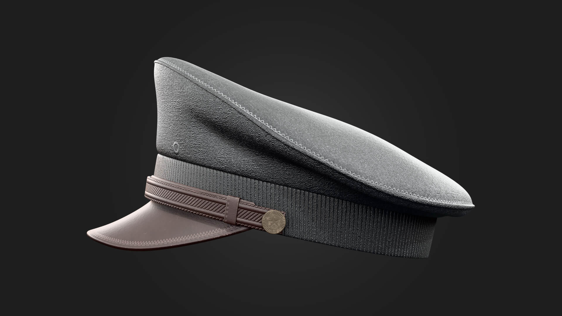 Military Hat Military 3D Model Game Ready Prop 3D Model