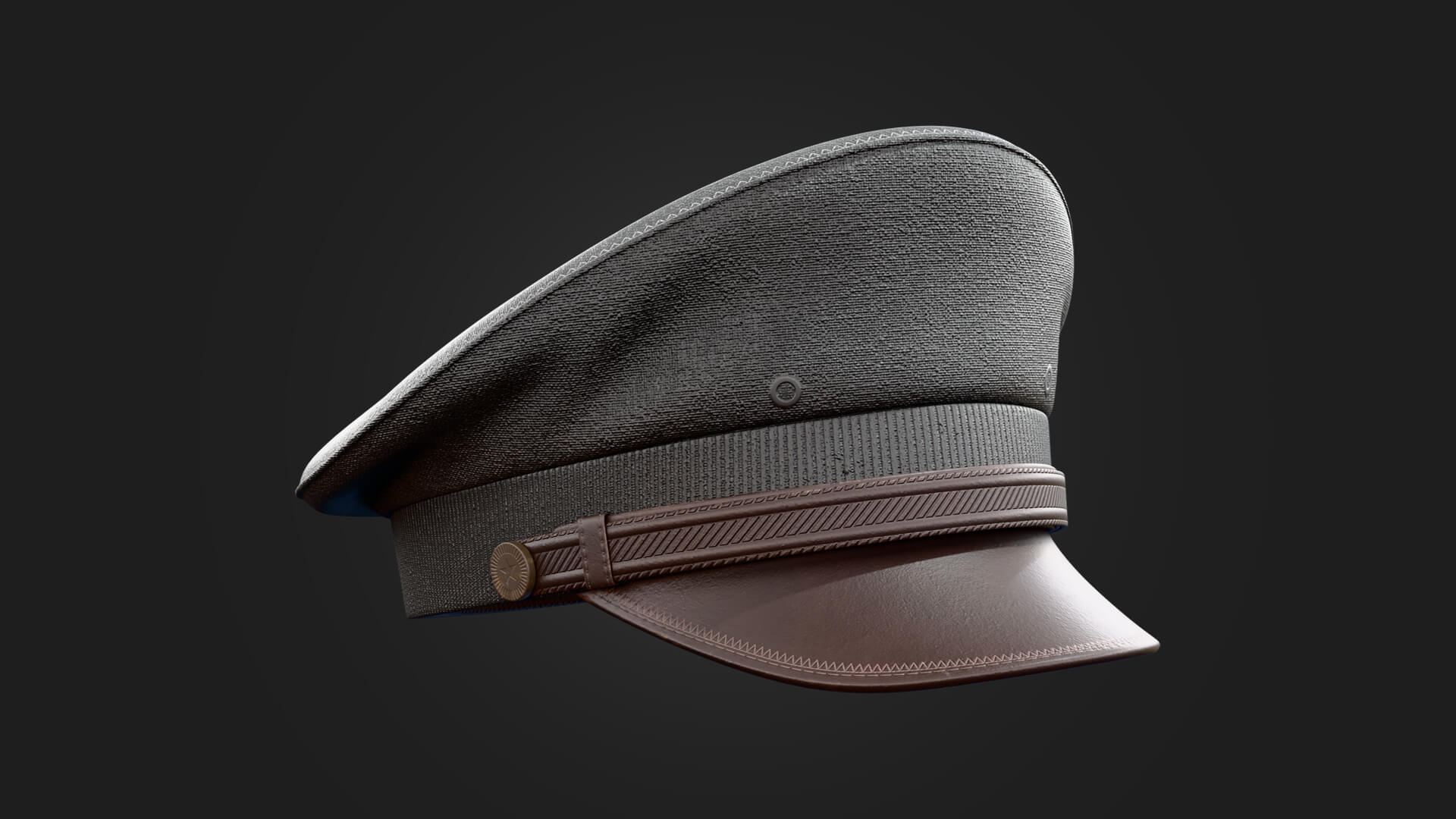 Military Hat Military 3D Model Game Ready Prop 3D Model