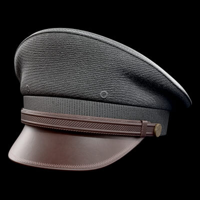 Military Hat Military 3D Model Game Ready Prop