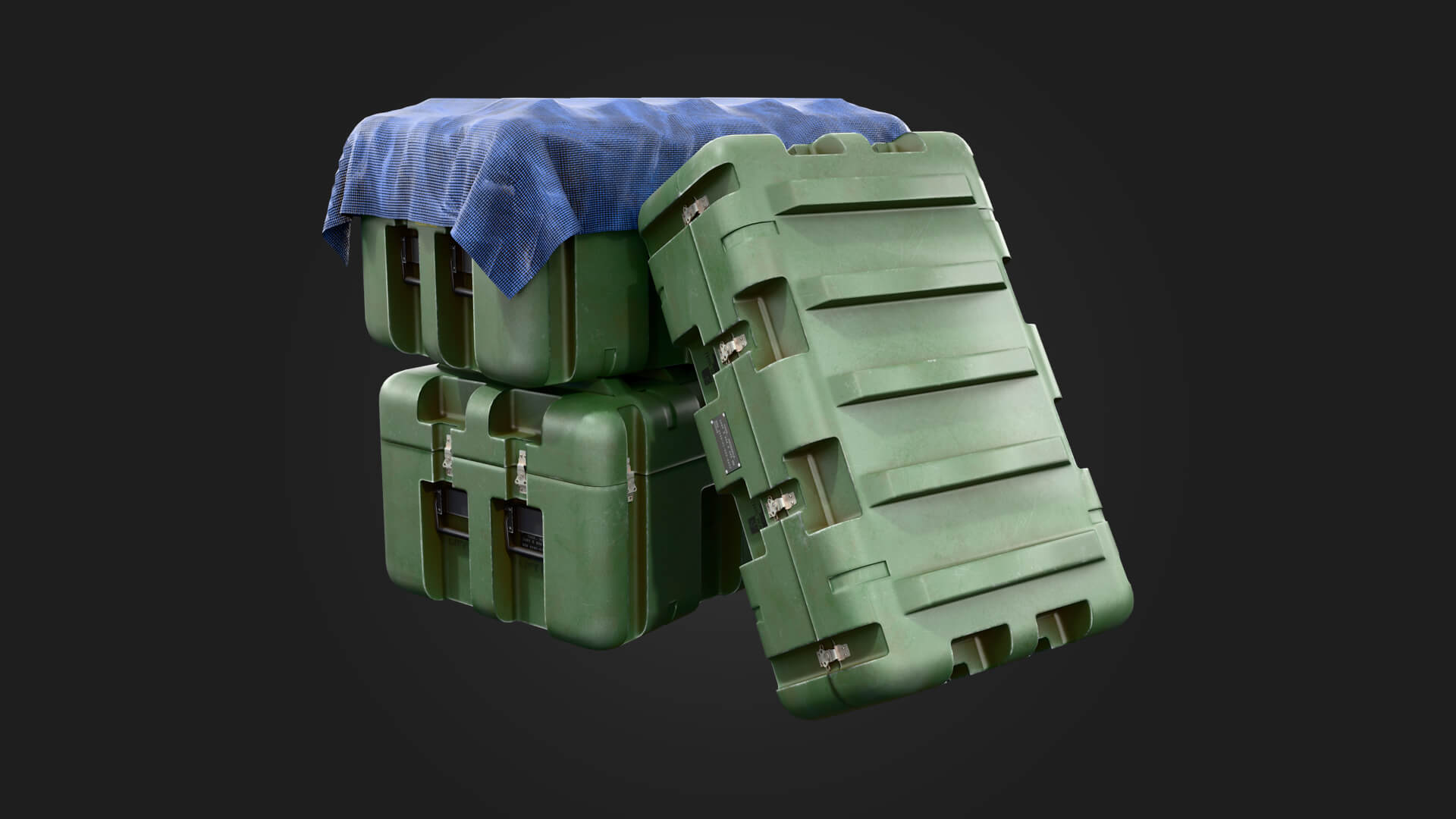 Military Case Military 3D Model Game Ready Prop 3D Model