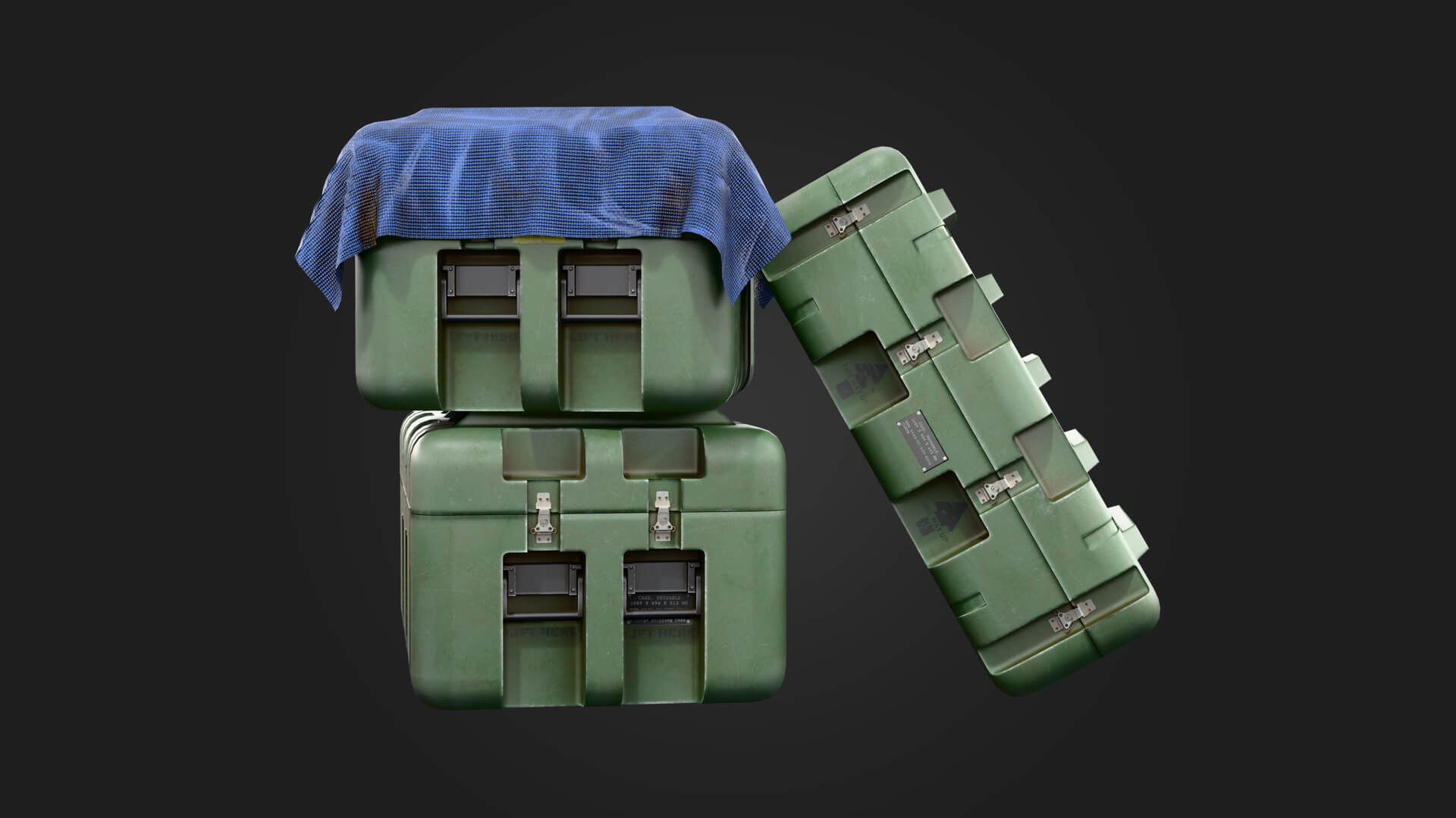 Military Case Military 3D Model Game Ready Prop 3D Model