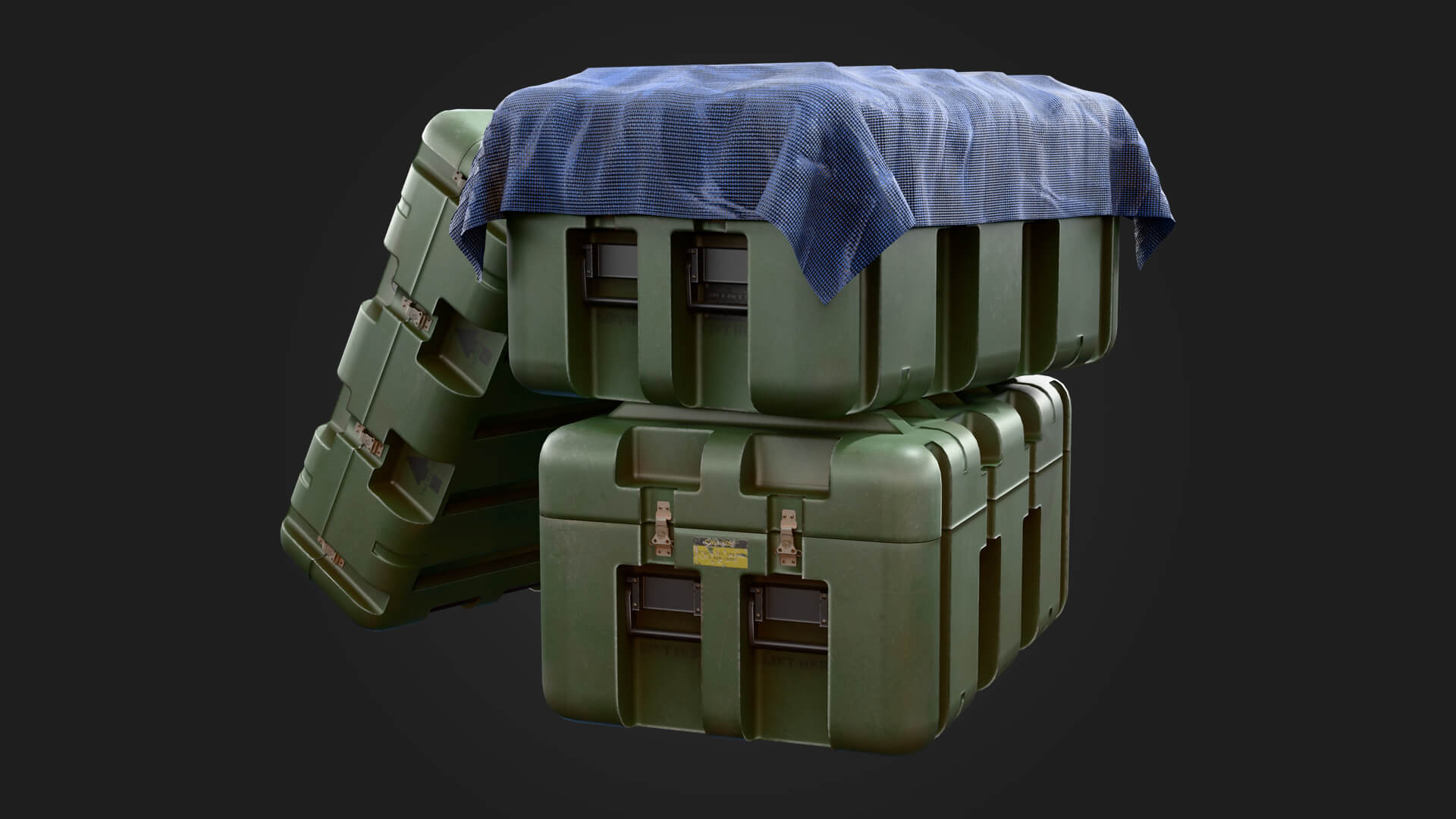 Military Case Military 3D Model Game Ready Prop 3D Model