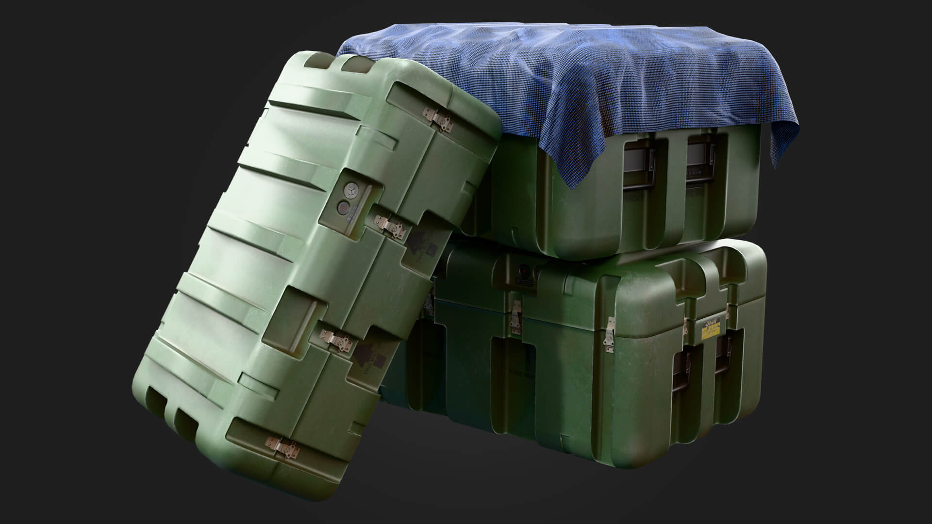 Military Case Military 3D Model Game Ready Prop 3D Model