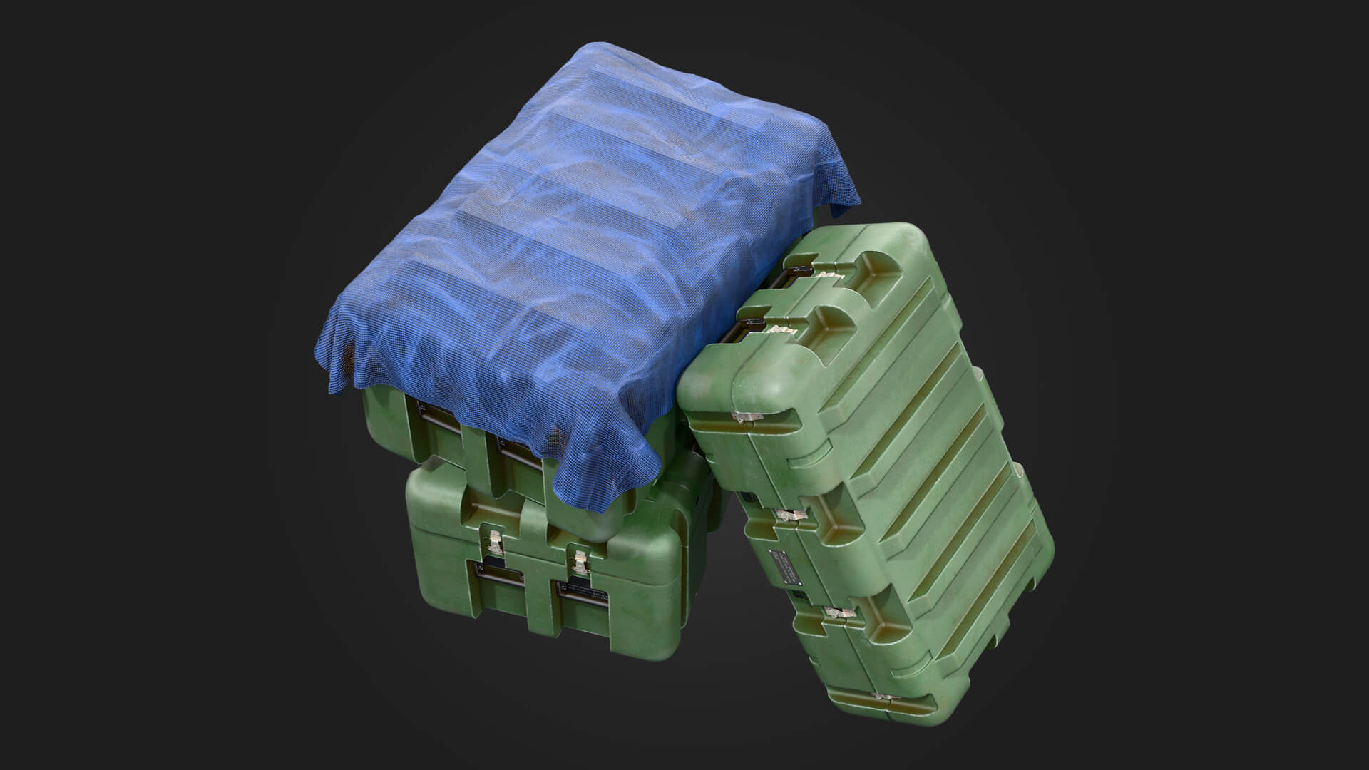 Military Case Military 3D Model Game Ready Prop 3D Model